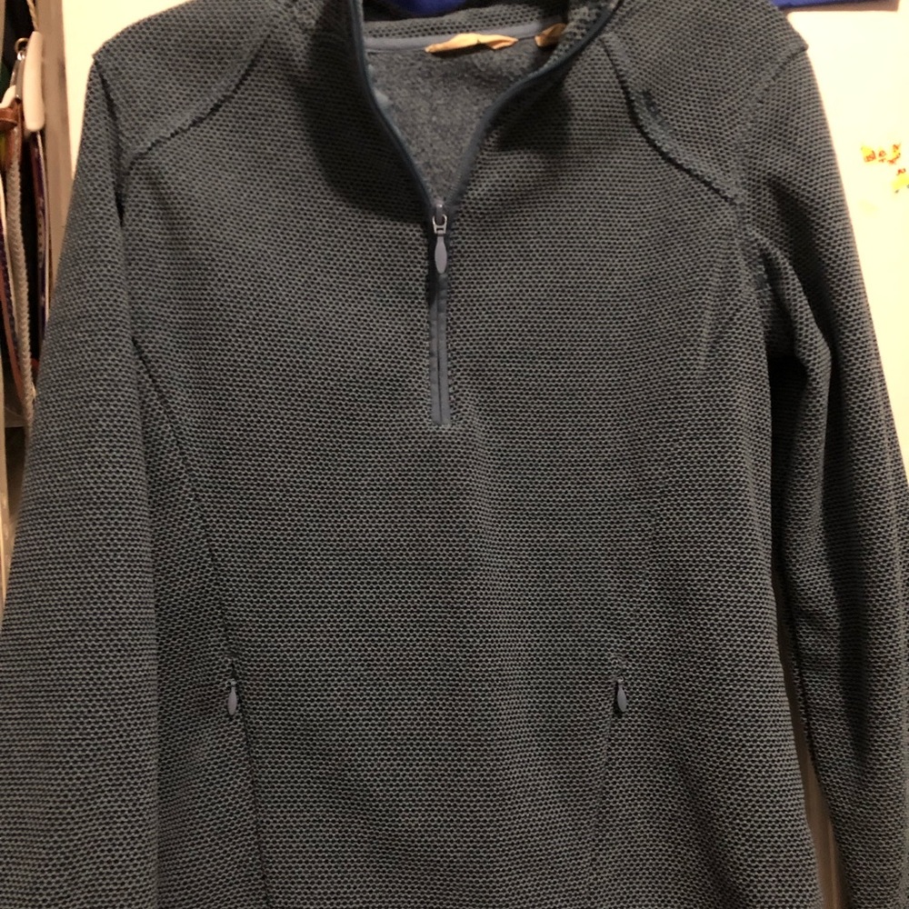 3/4 zip pullover with fleece